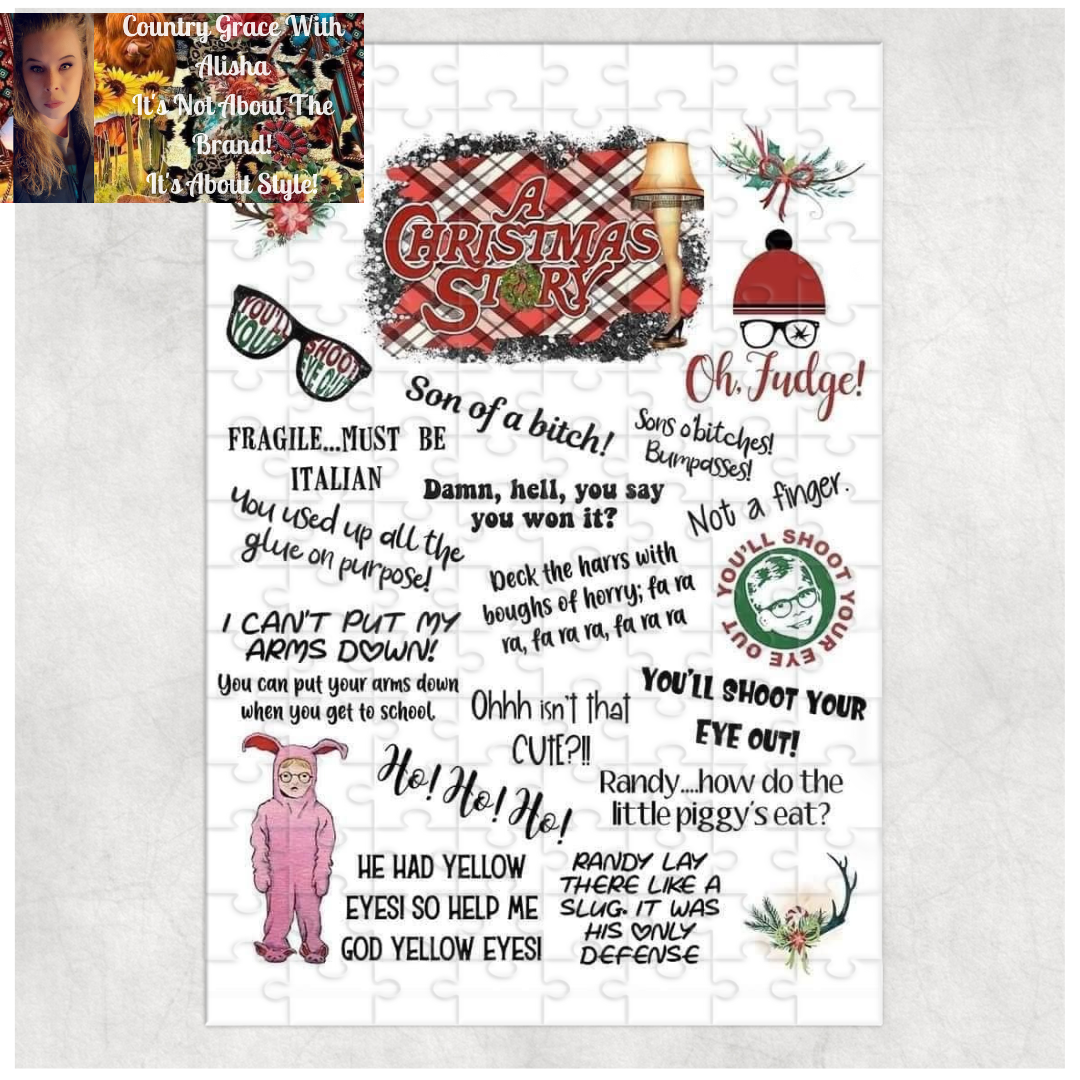 Christmas Story 120 Piece Handmade Jigsaw Puzzle