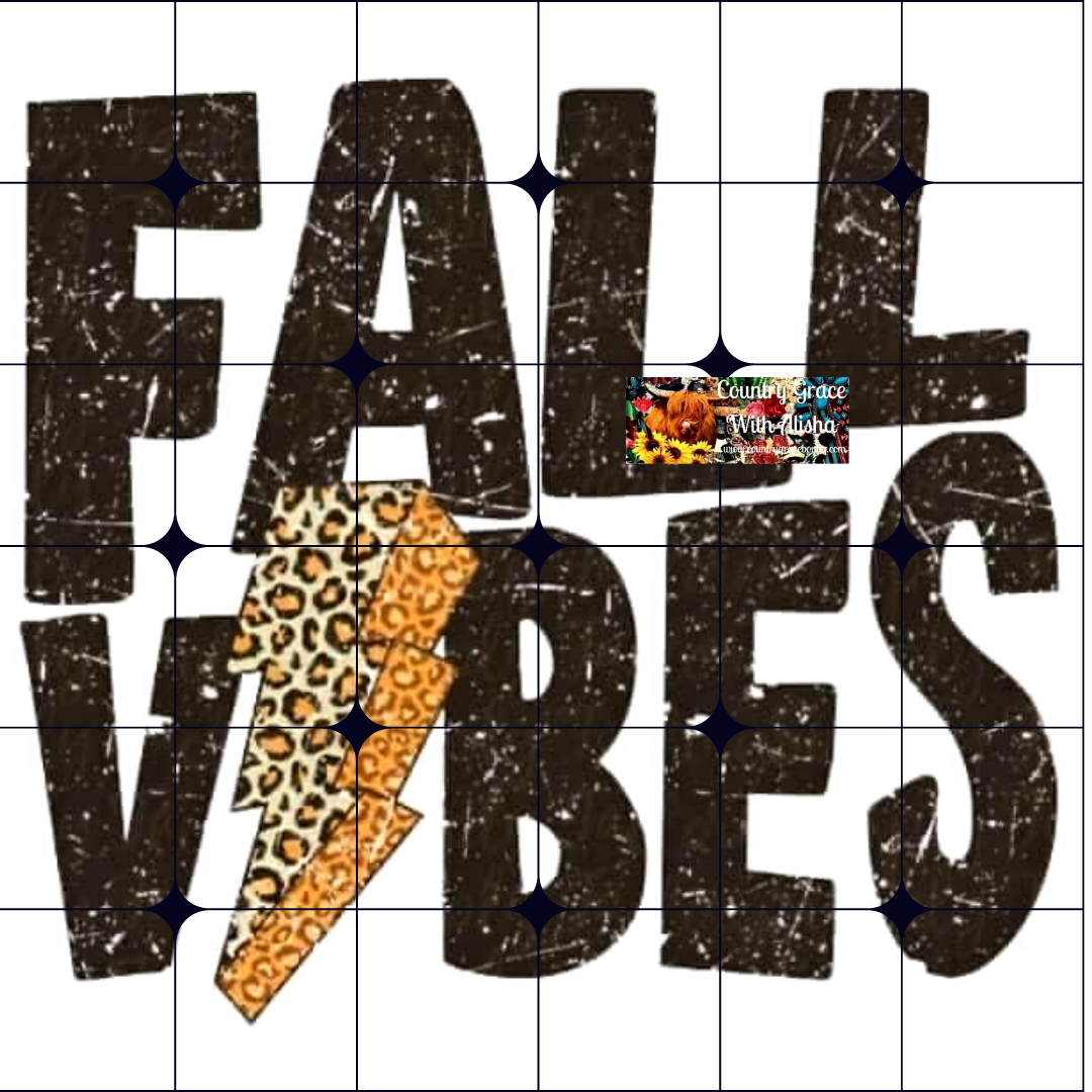 Fall Vibes Animal Print Ready to Press Sublimation Transfer