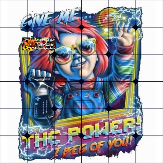 Chucky Halloween Ready to Press Sublimation Transfer