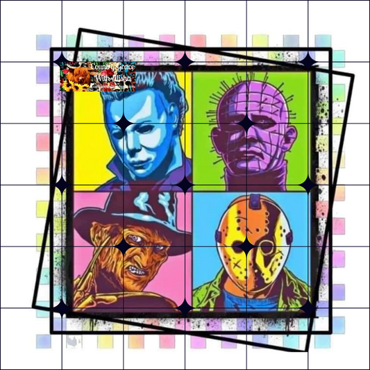 Halloween Characters Ready to Press Sublimation Transfer