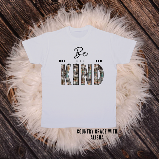 Be Kind Kids Graphic Tee Shirt Short Sleeve