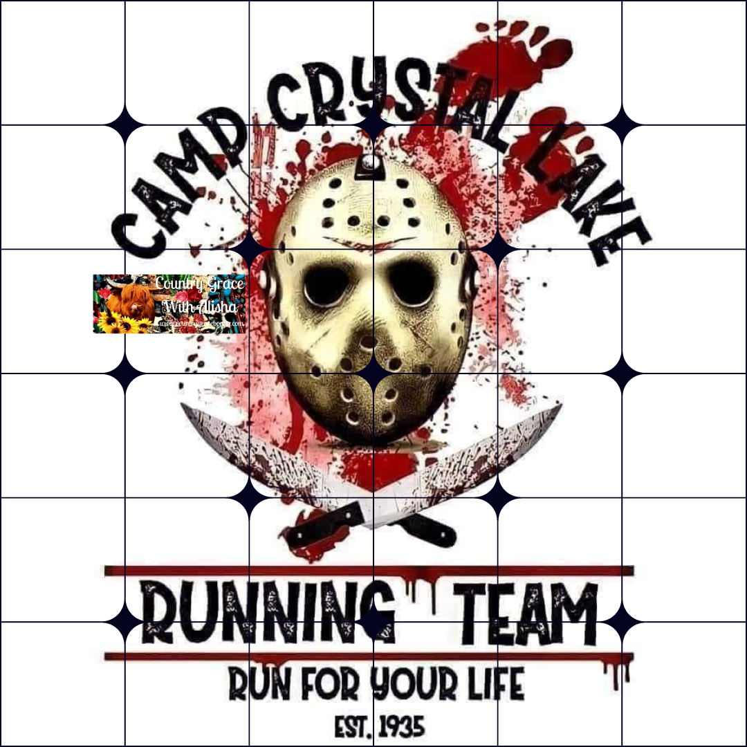 Camp Crystal Lake Ready to Press Sublimation Transfer