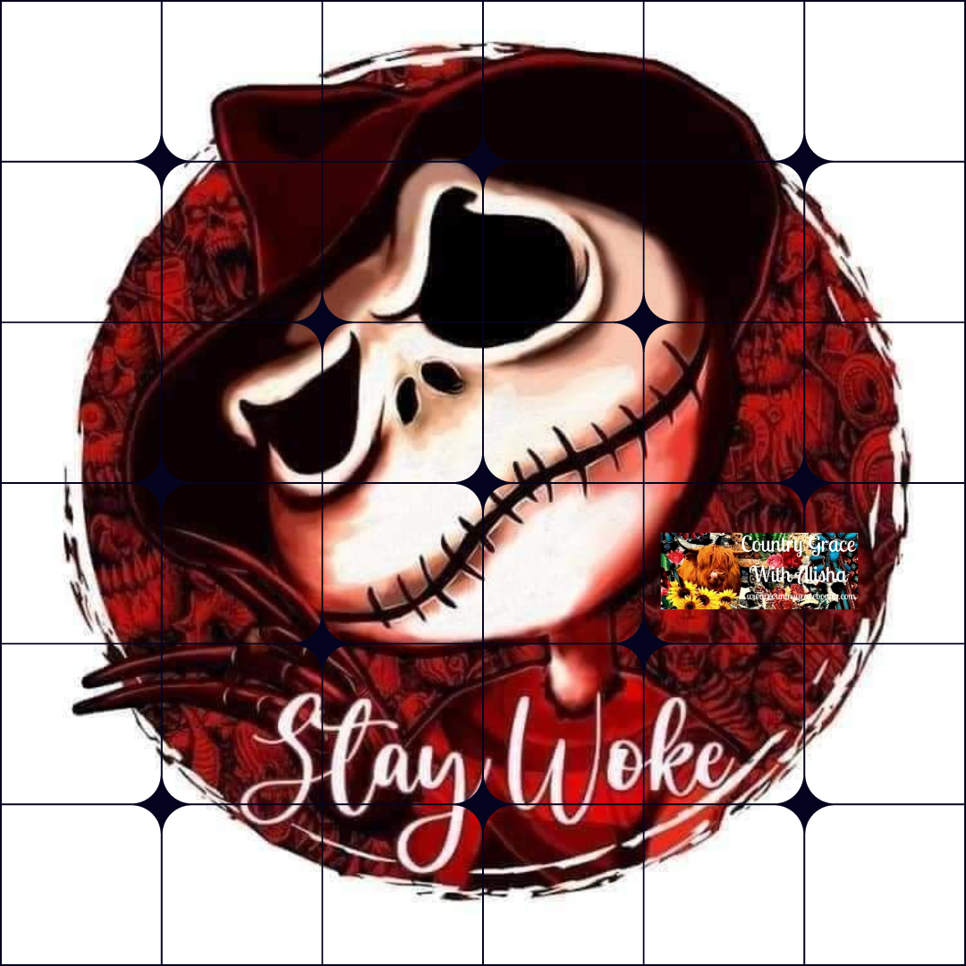 Stay Woke Halloween Ready to Press Sublimation Transfer