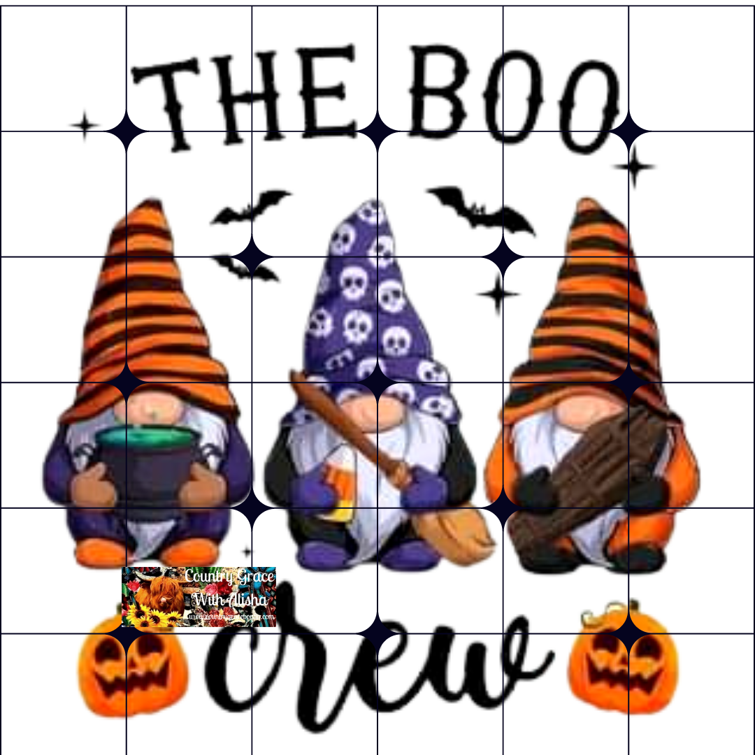 The Boo Crew Gnome Ready to Press Sublimation Transfer
