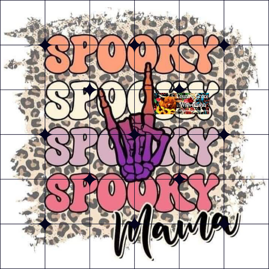 Spooky Mama Halloween Ready to Press Sublimation Transfer