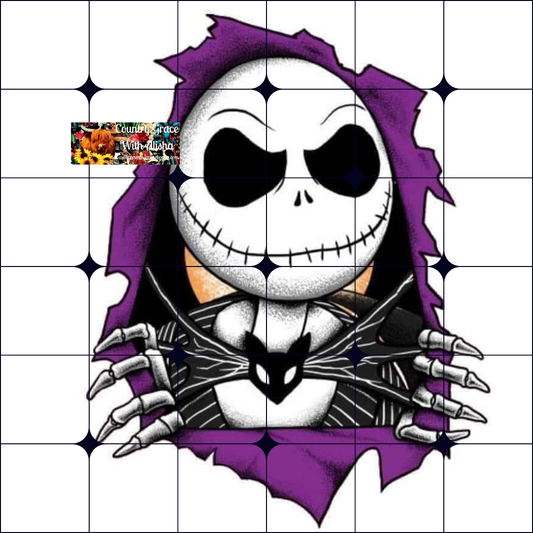 Skeleton Halloween Ready to Press Sublimation Transfer