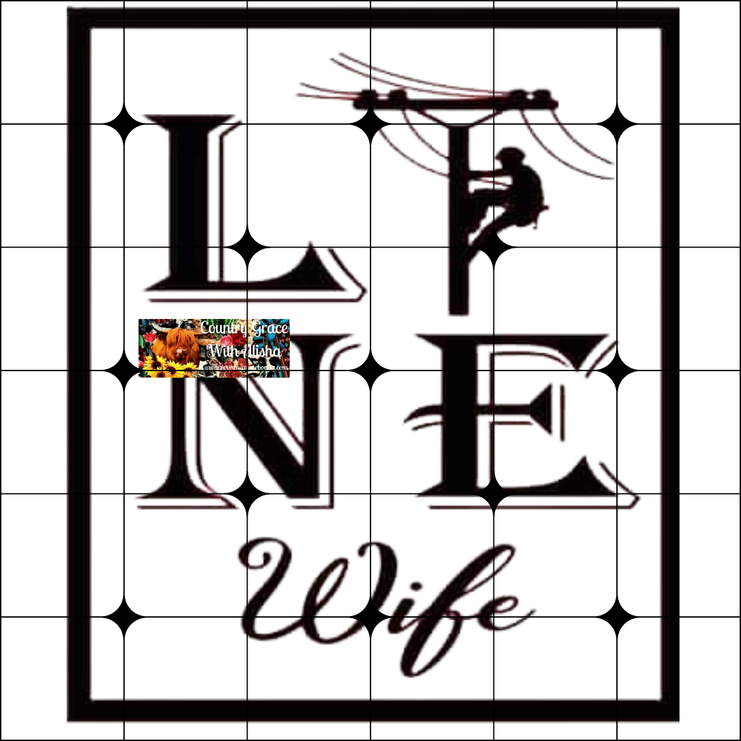 Line Wife Ready to Press Sublimation Transfer