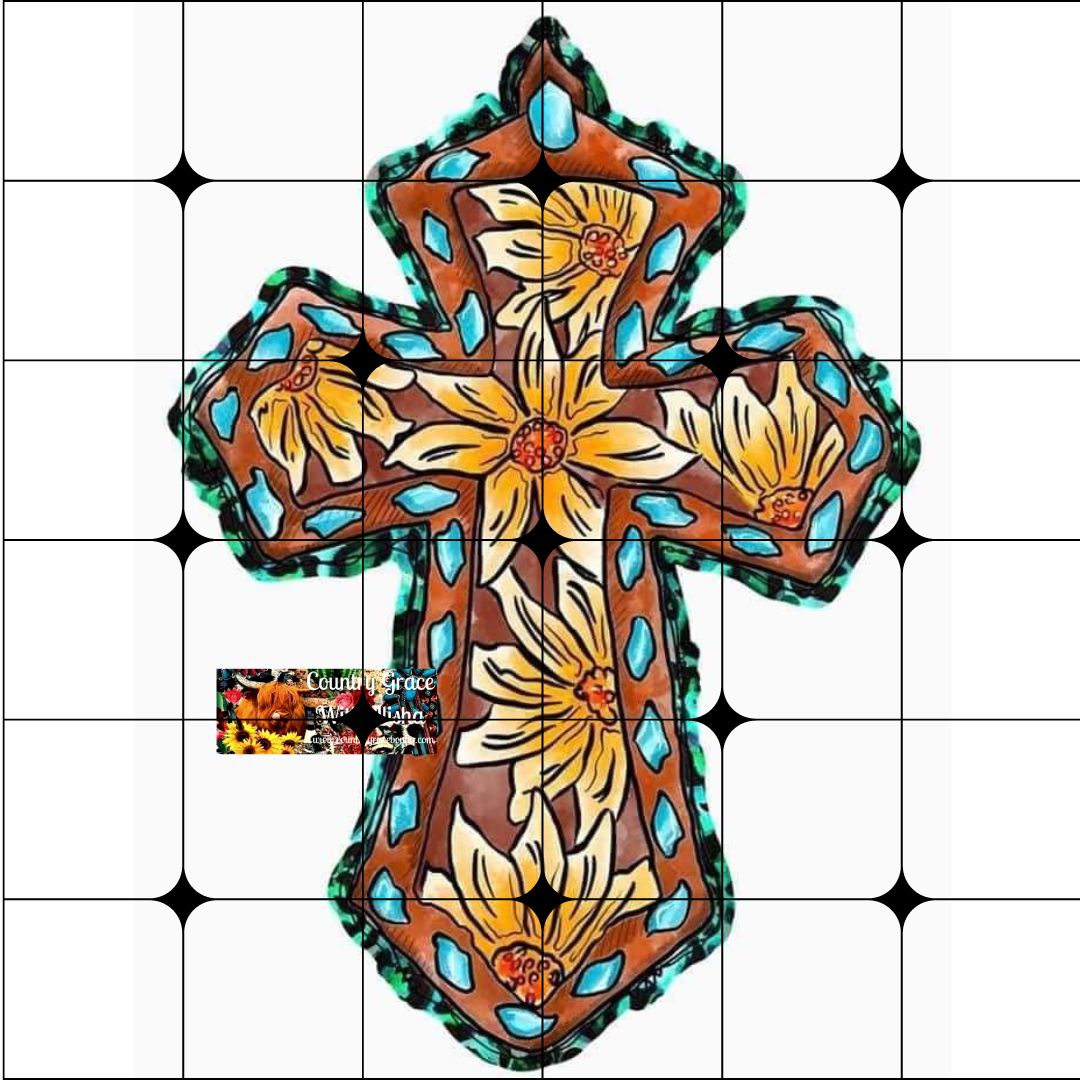 Western Cross Ready to Press Sublimation Transfer