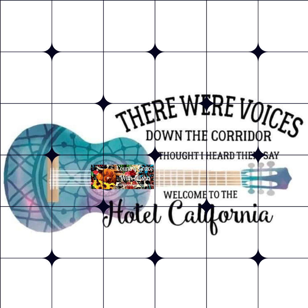 Hotel California Ready to Press Sublimation Transfer