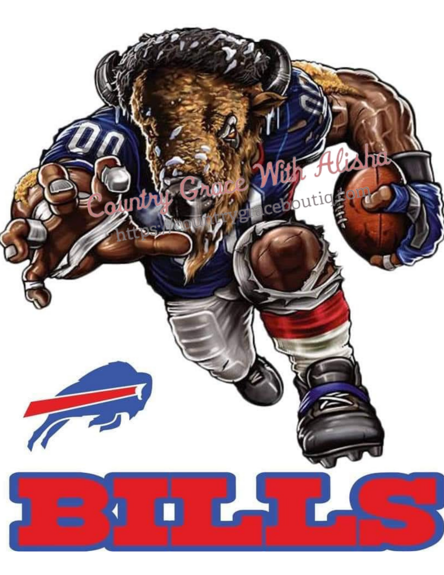 Bills Football Ready To Press Sublimation Transfer