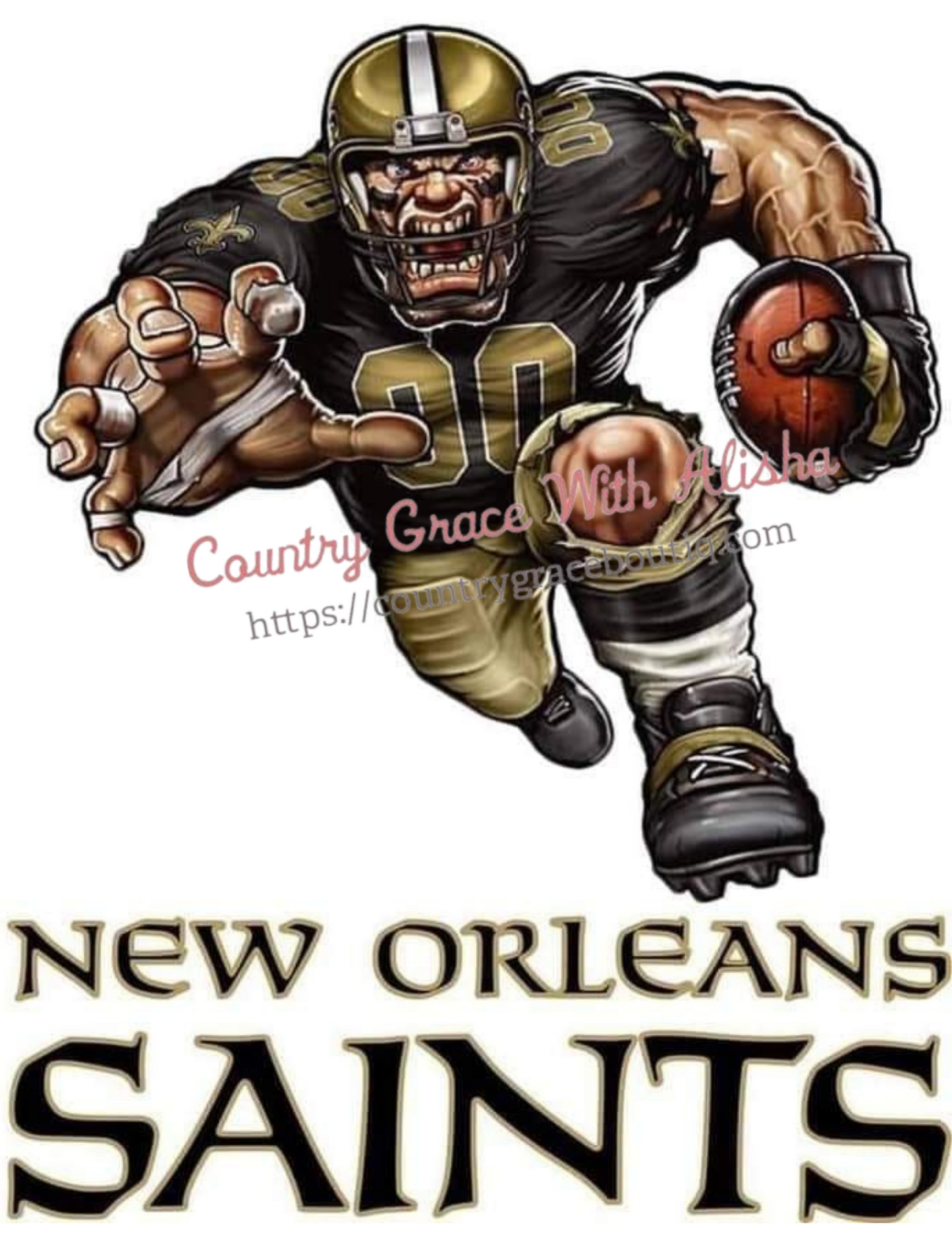 Saints Football Ready To Press Sublimation Transfer