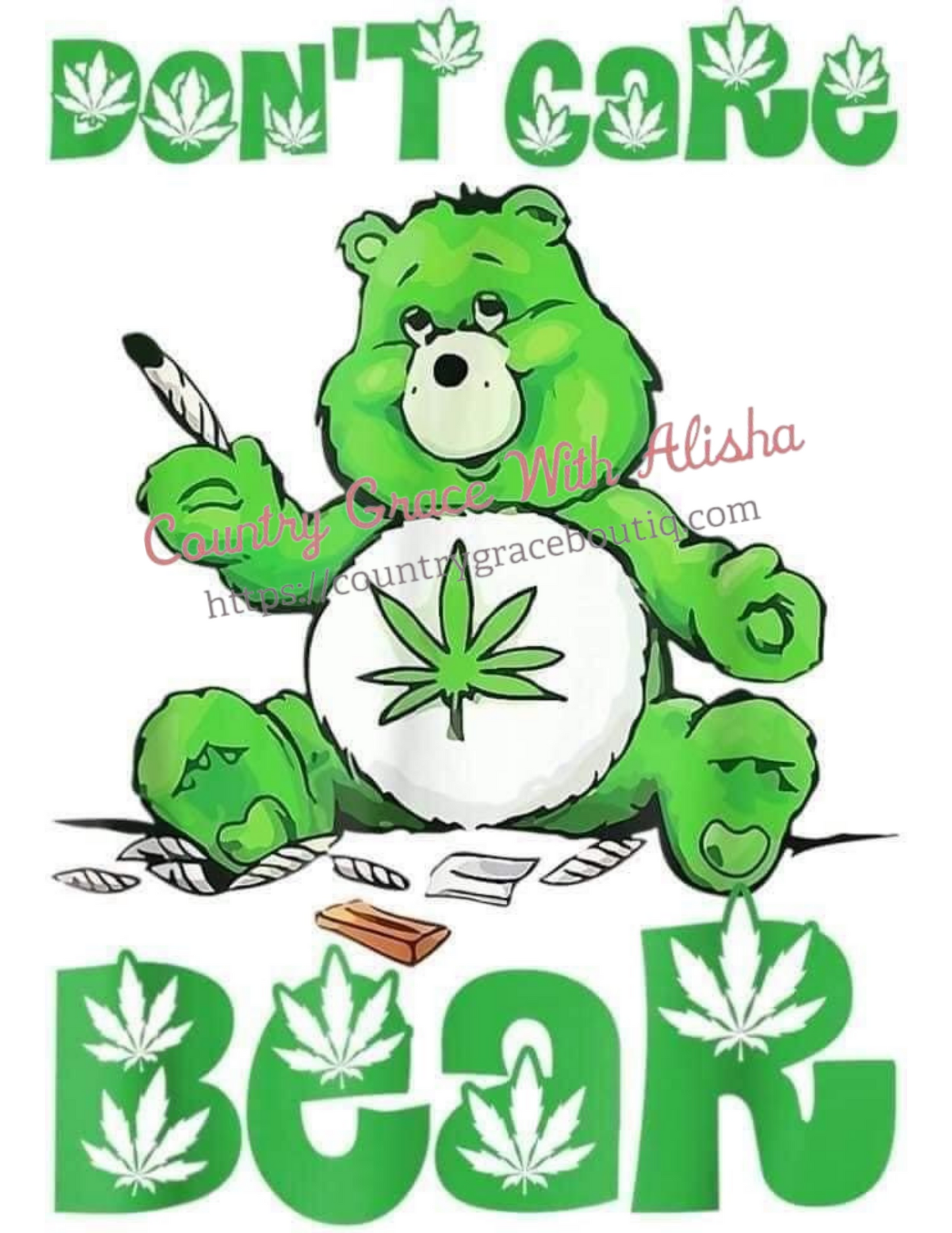 Dont Care Bear Ready To Press Sublimation Transfer