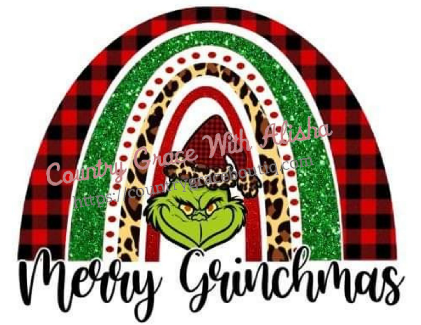 Merry Christmas Rainbow Ready To Press Sublimation Transfer