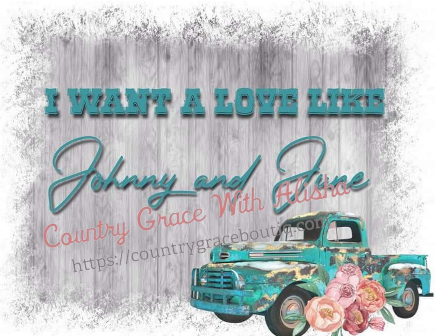 Johnny and June Ready To Press Sublimation Transfer