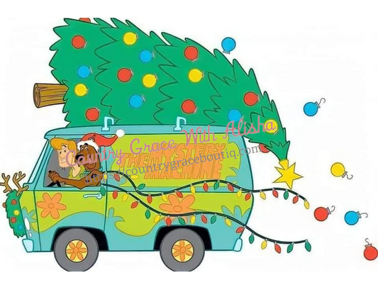 Scooby Christmas Ready To Press Sublimation Transfer