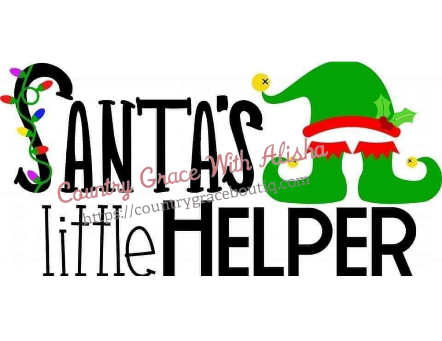 Santa's Little Helper Ready To Press Sublimation Transfer