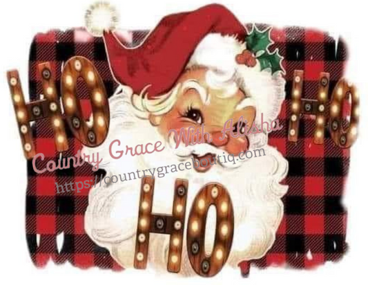 HO HO HO Santa Ready To Press Sublimation Transfer
