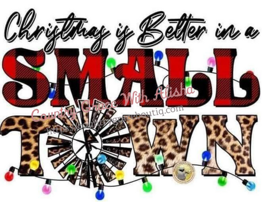 Small Town Christmas Ready To Press Sublimation Transfer