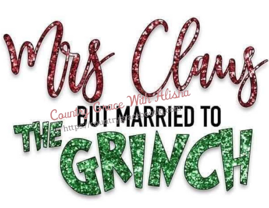 Mrs Claus Ready To Press Sublimation Transfer