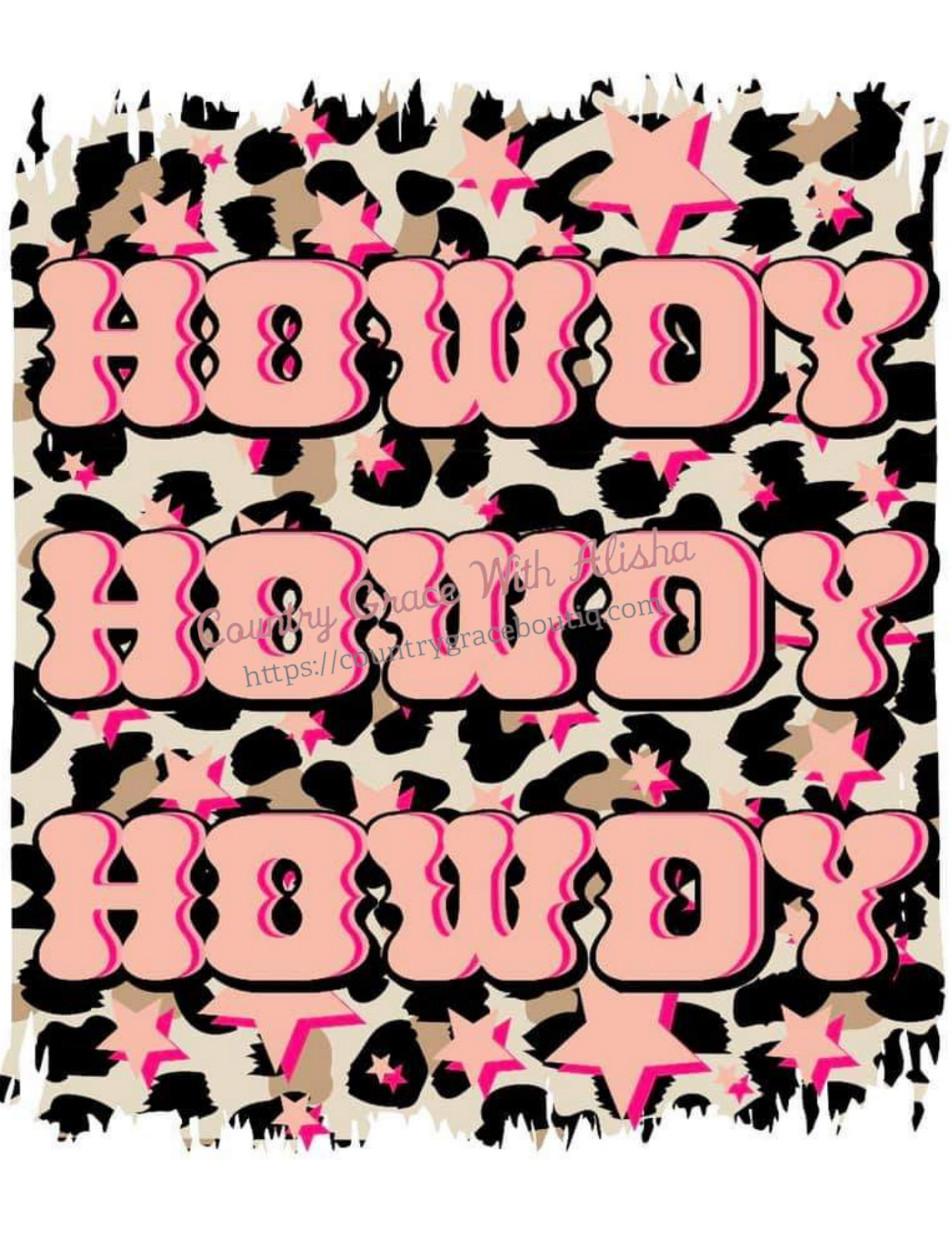 Howdy Leopard Ready To Press Sublimation Transfer