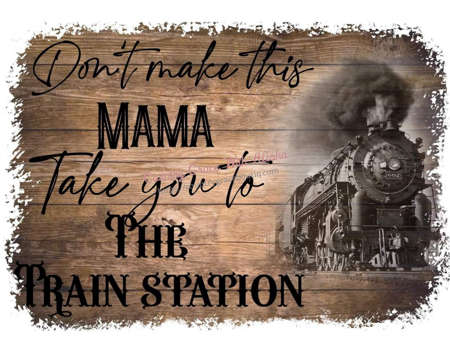 Train Station Ready To Press Sublimation Transfer