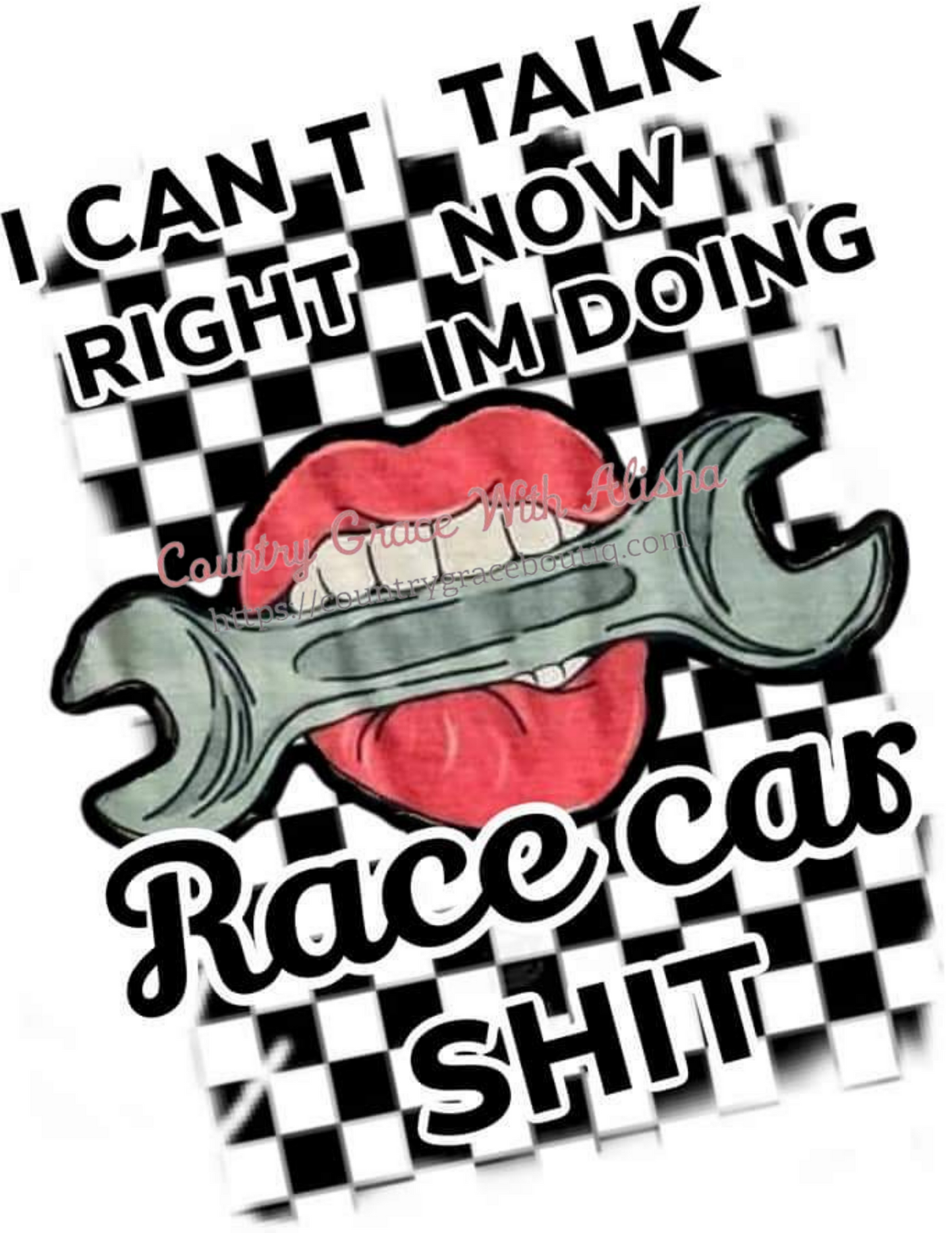 Race Car Shit Ready To Press Sublimation Transfer