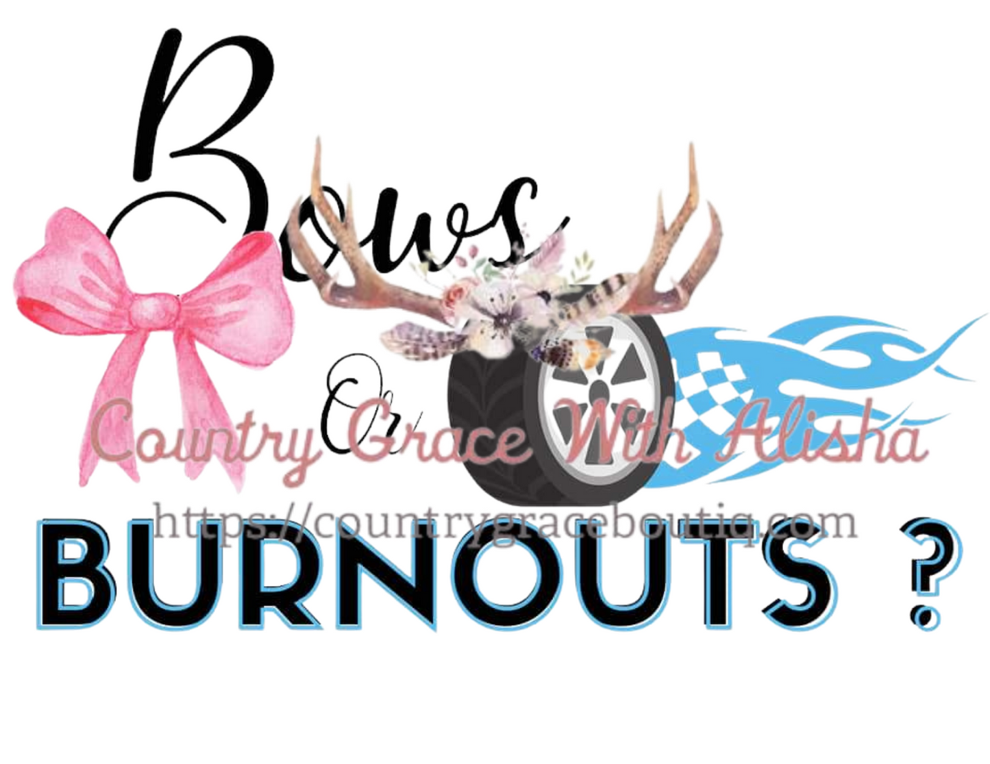 Bows Or Burn Outs Ready To Press Sublimation Transfer