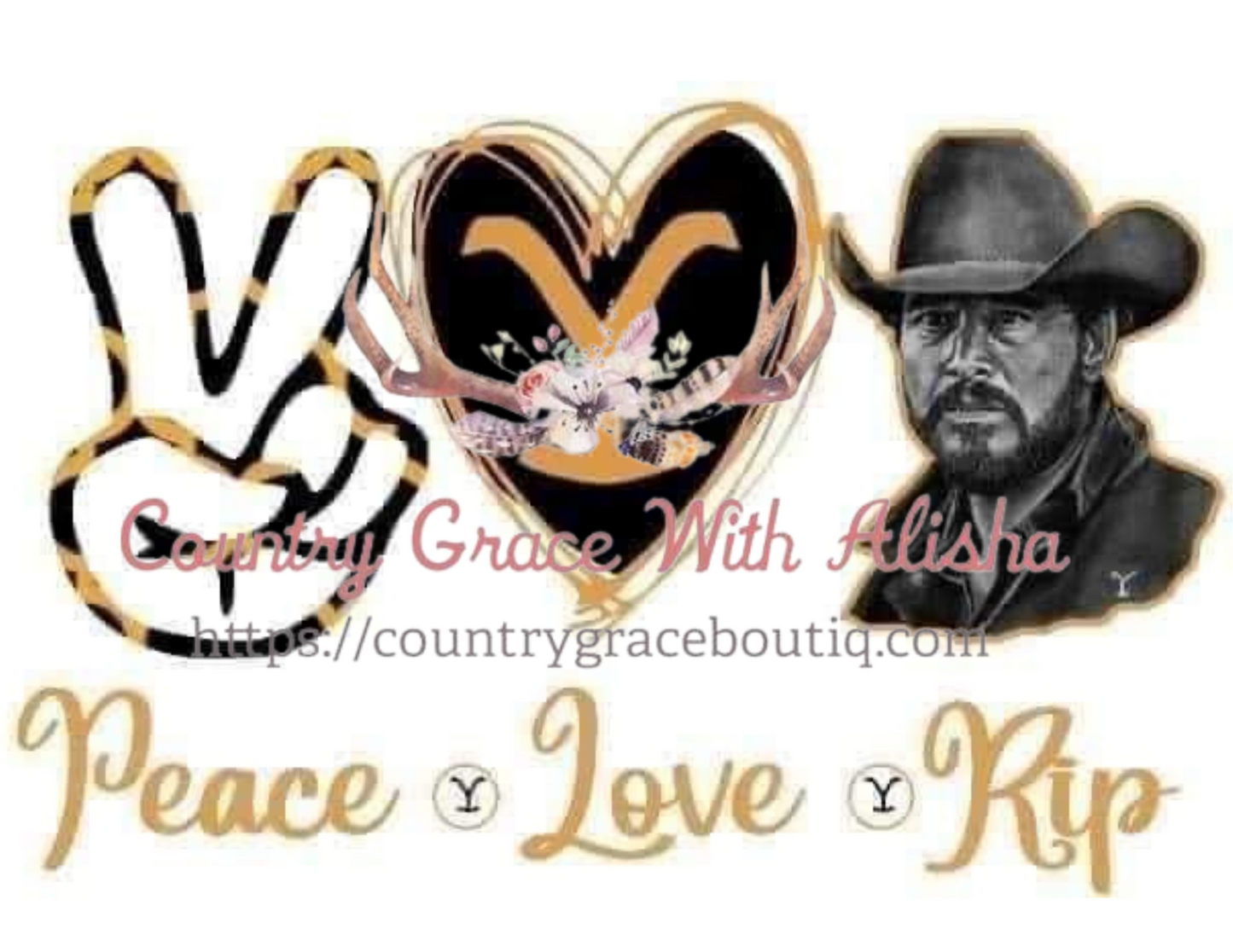 Peace Love Rip Ready To Press Sublimation Transfer