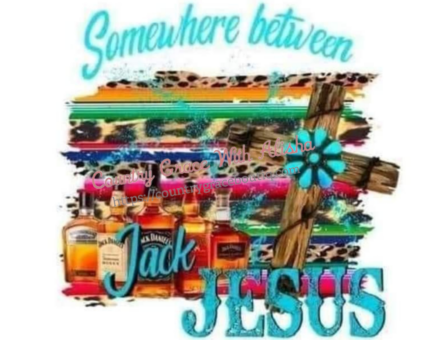 Jack and Jesus Ready To Press Sublimation Transfer