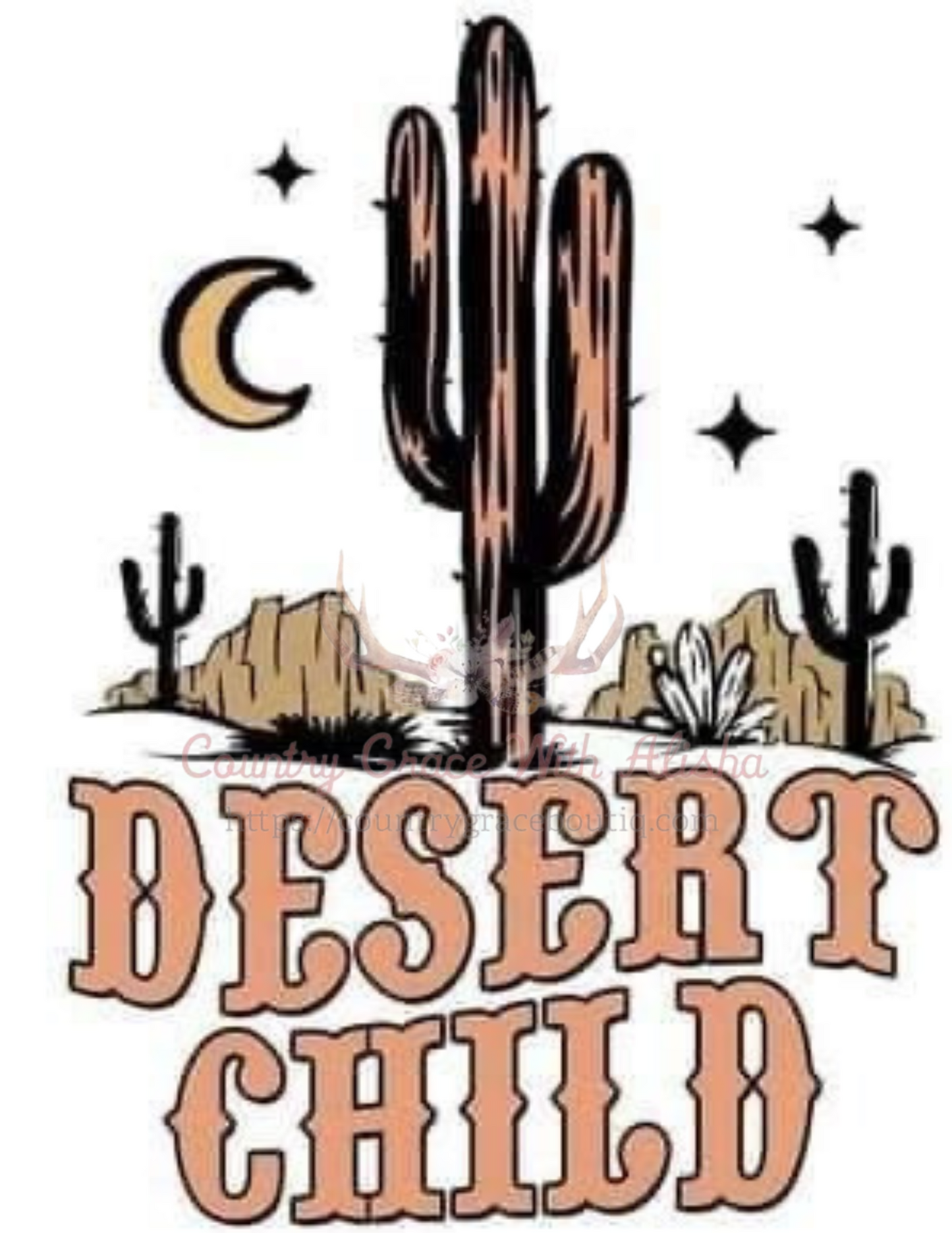 Desert Child Ready To Press Sublimation Transfer