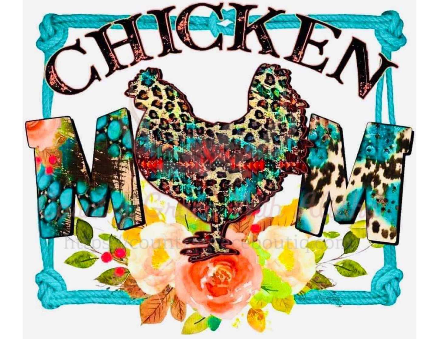 Chicken Mom Ready To Press Sublimation Transfer