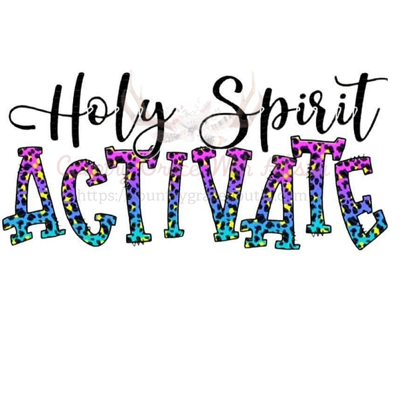 Holy Spirit Ready To Press Sublimation Transfer