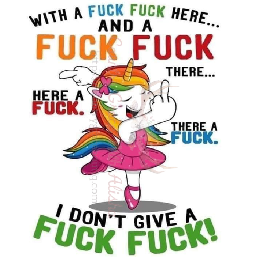 Unicorn Funny Ready To Press Sublimation Transfer