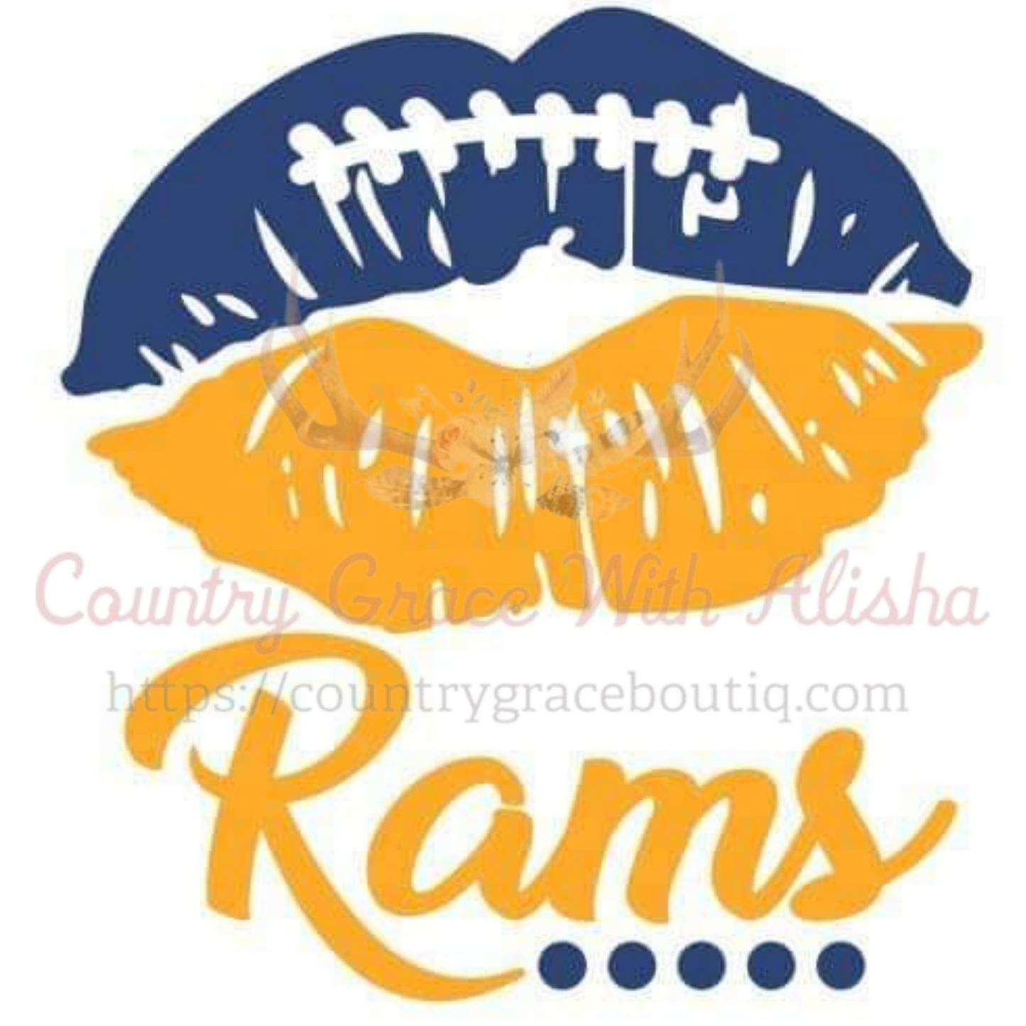Rams Football Ready To Press Sublimation Transfer