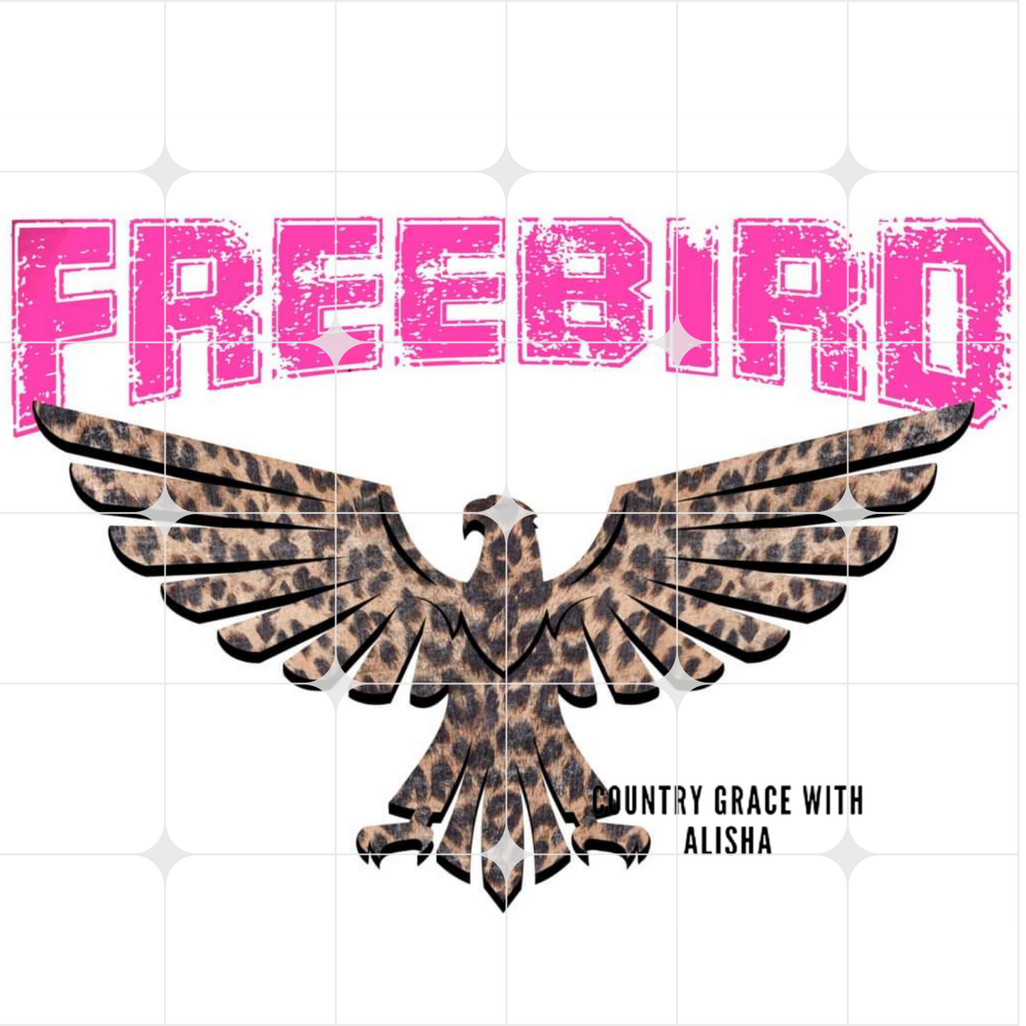 Freebird Leopard Ready to Press Sublimation Transfer