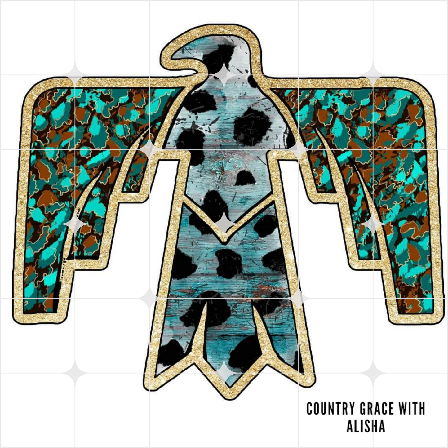 Western Thunderbird Ready to Press Sublimation Transfer