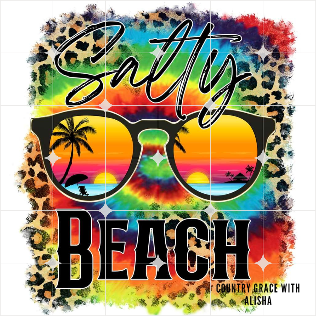 Salty Beach Ready to Press Sublimation Transfer