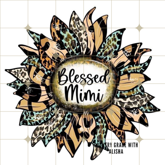 Blessed Mimi Ready to Press Sublimation Transfer