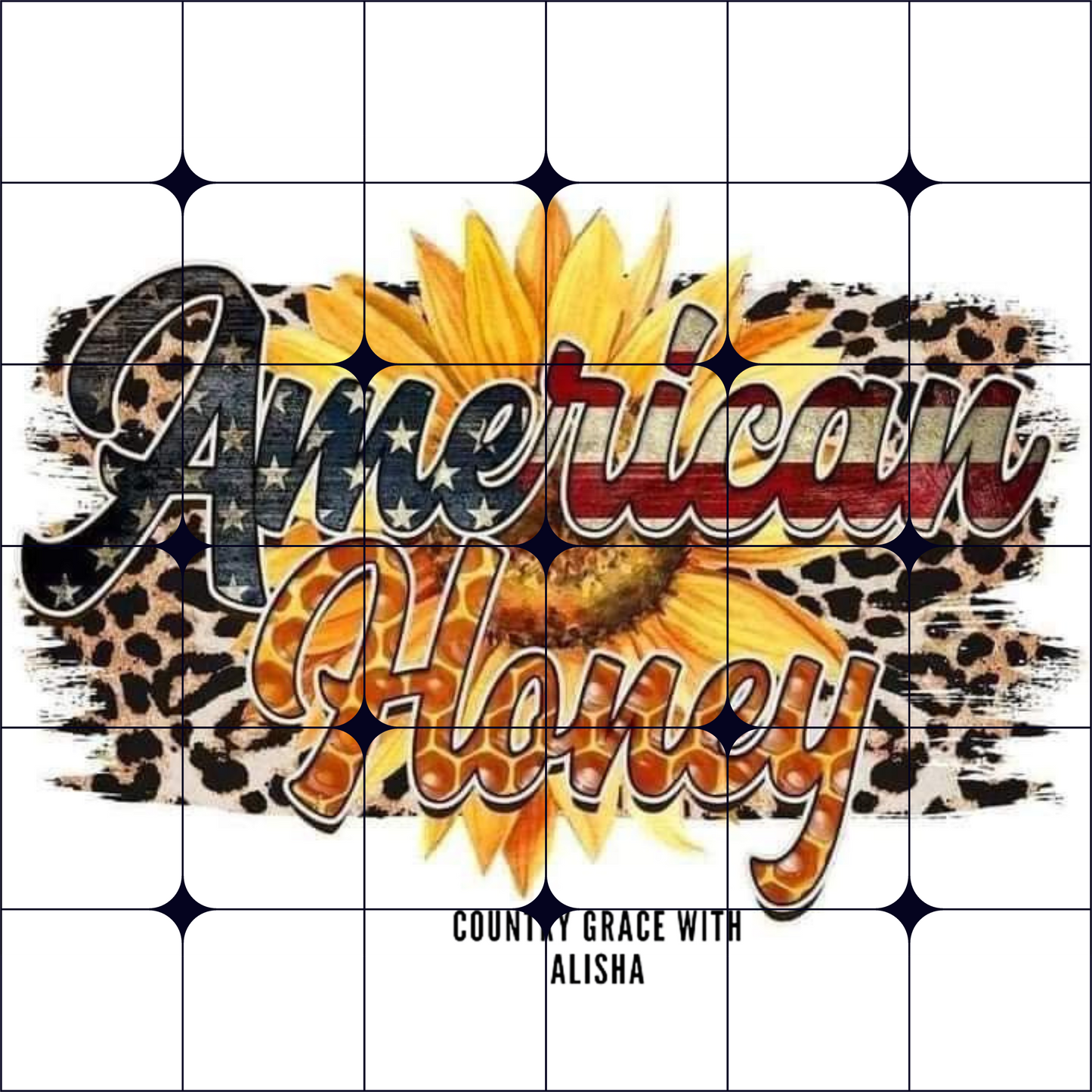 American Honey Ready to Press Sublimation Transfer
