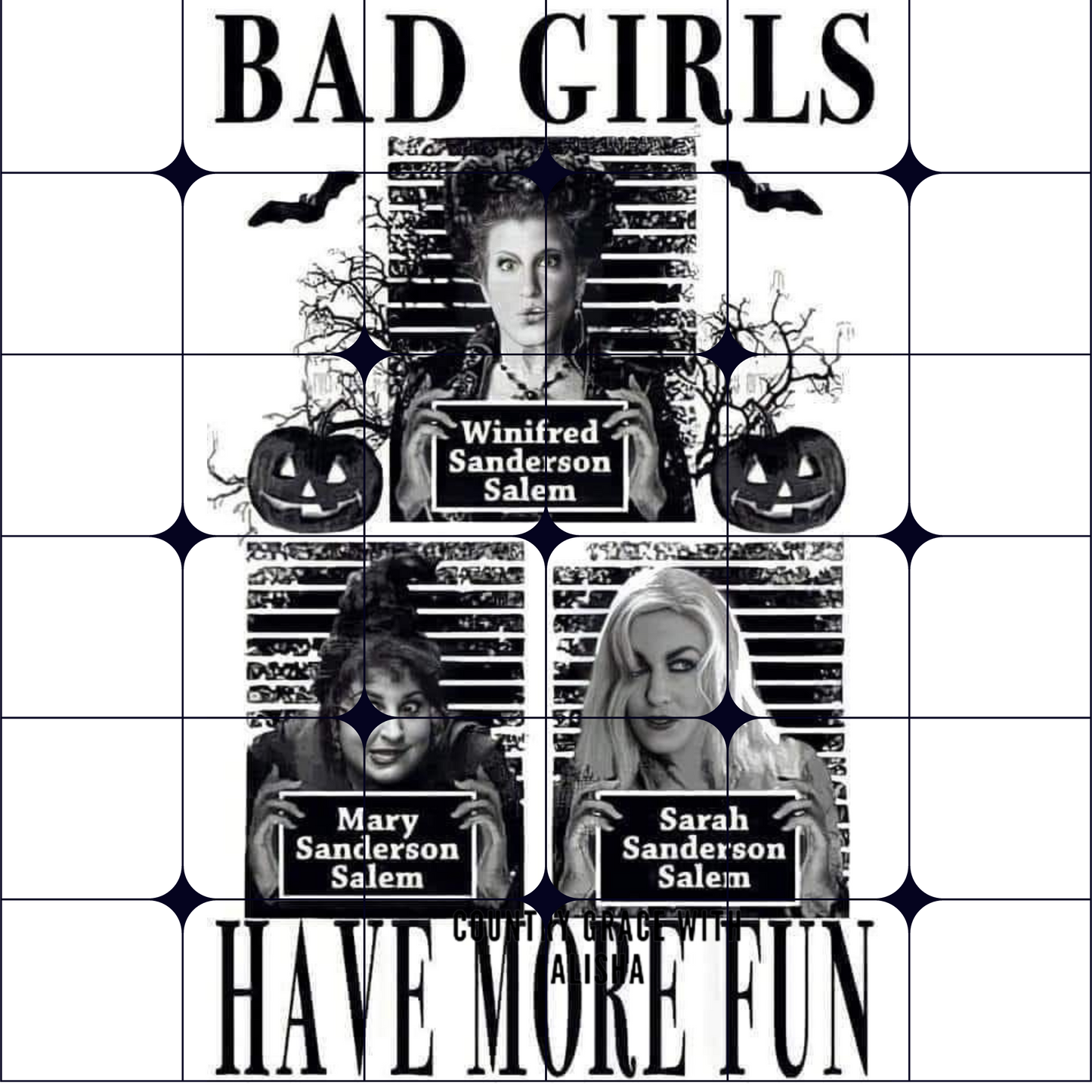 Bad Girls Halloween Ready to Press Sublimation Transfer