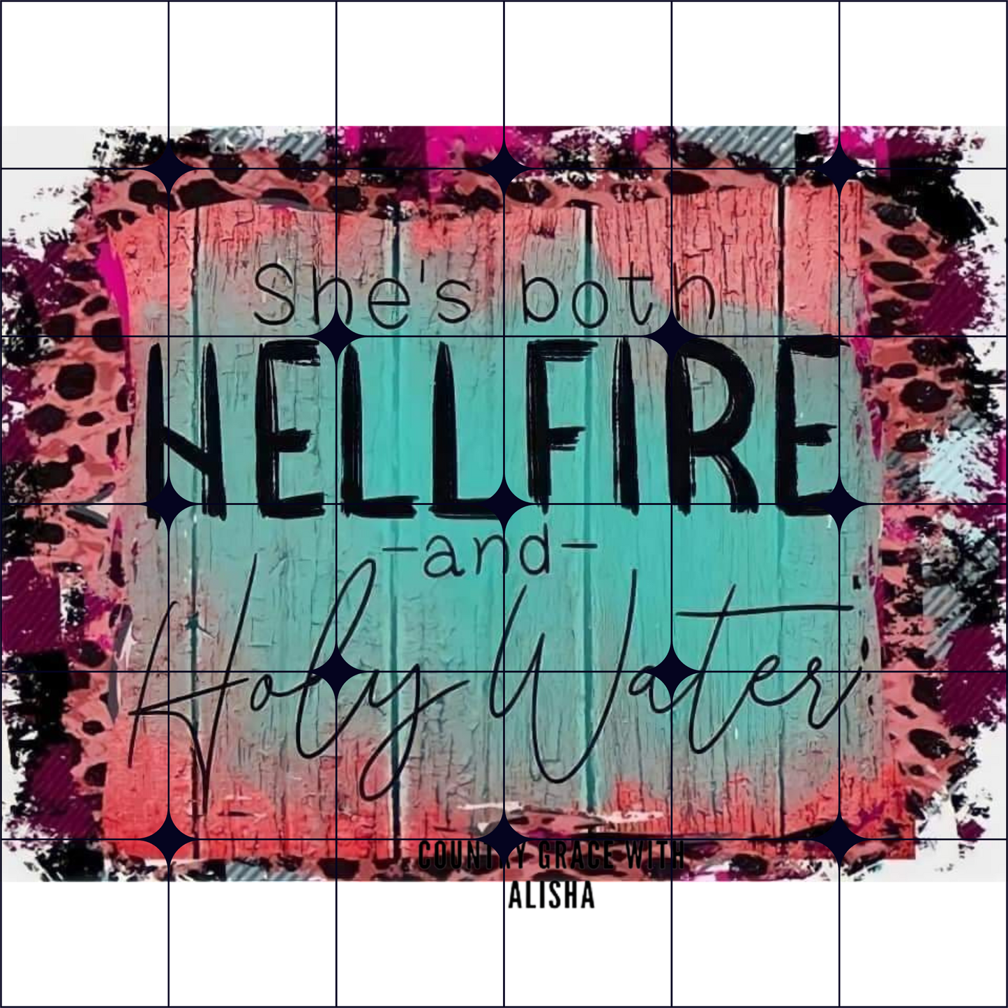 Hellfire and Holy Water Ready to Press Sublimation Transfer