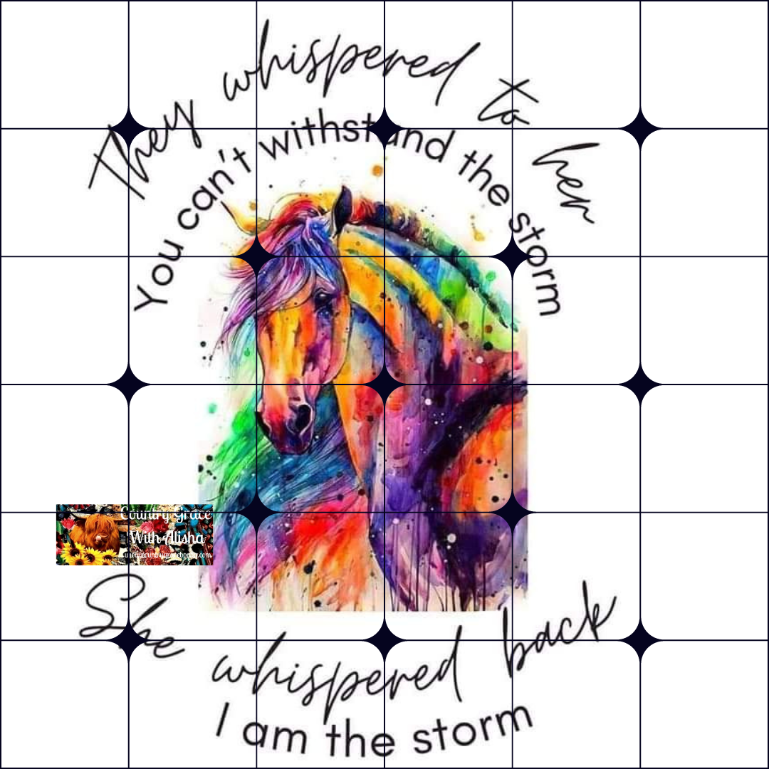 Horse Quote Ready to Press Sublimation Transfer