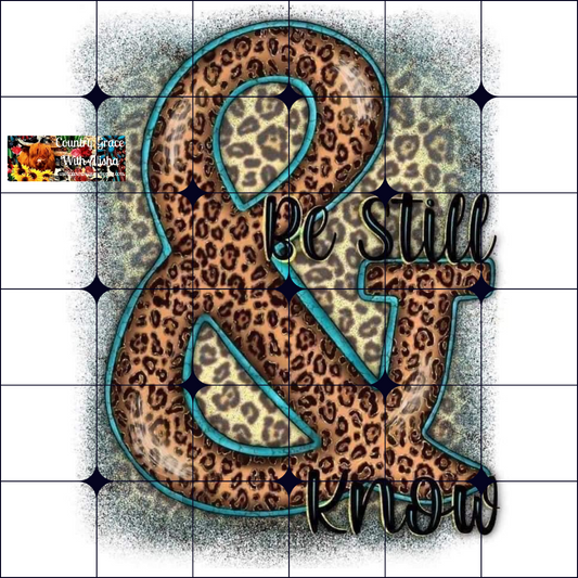 Be Still Ready to Press Sublimation Transfer