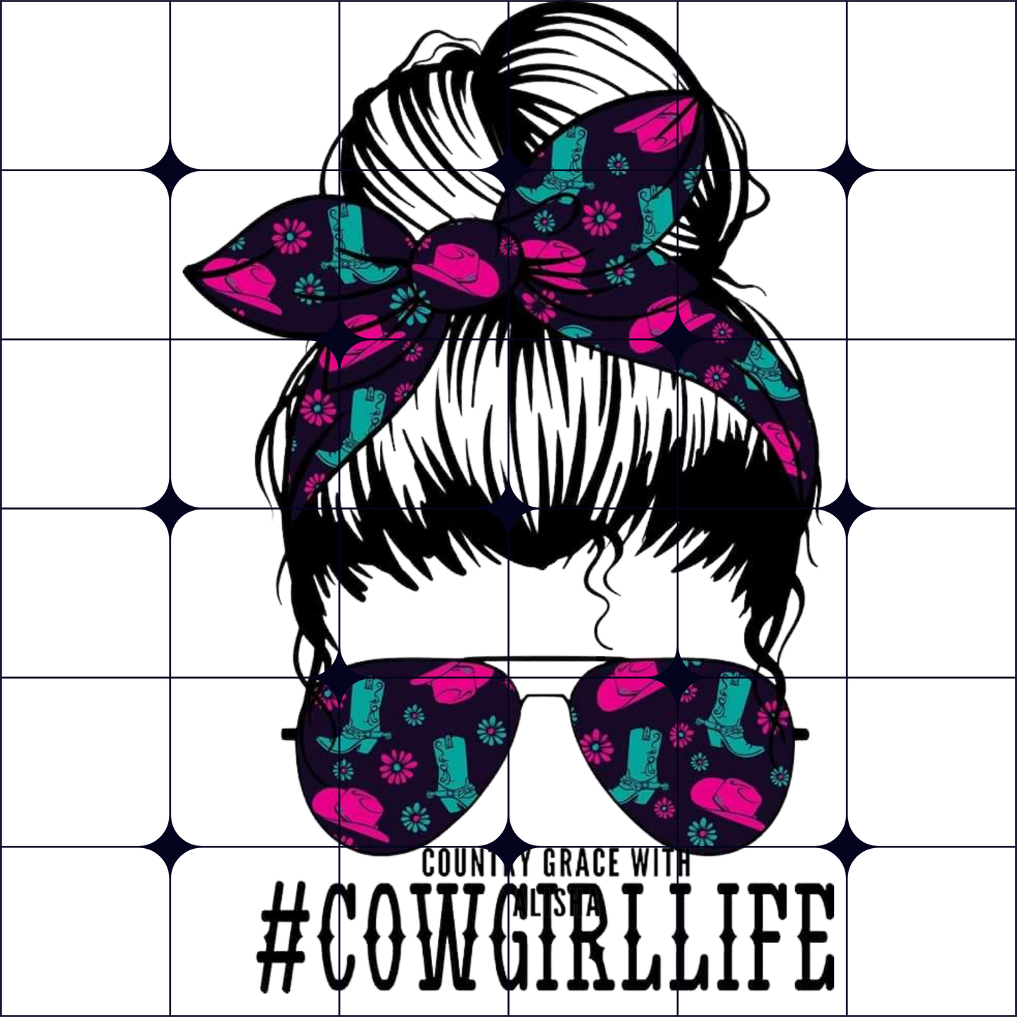 Cowgirl Life Ready to Press Sublimation Transfer