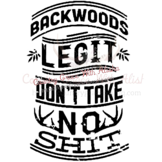 Backwoods Legit Sublimation Transfer - Sub $1.50 Country