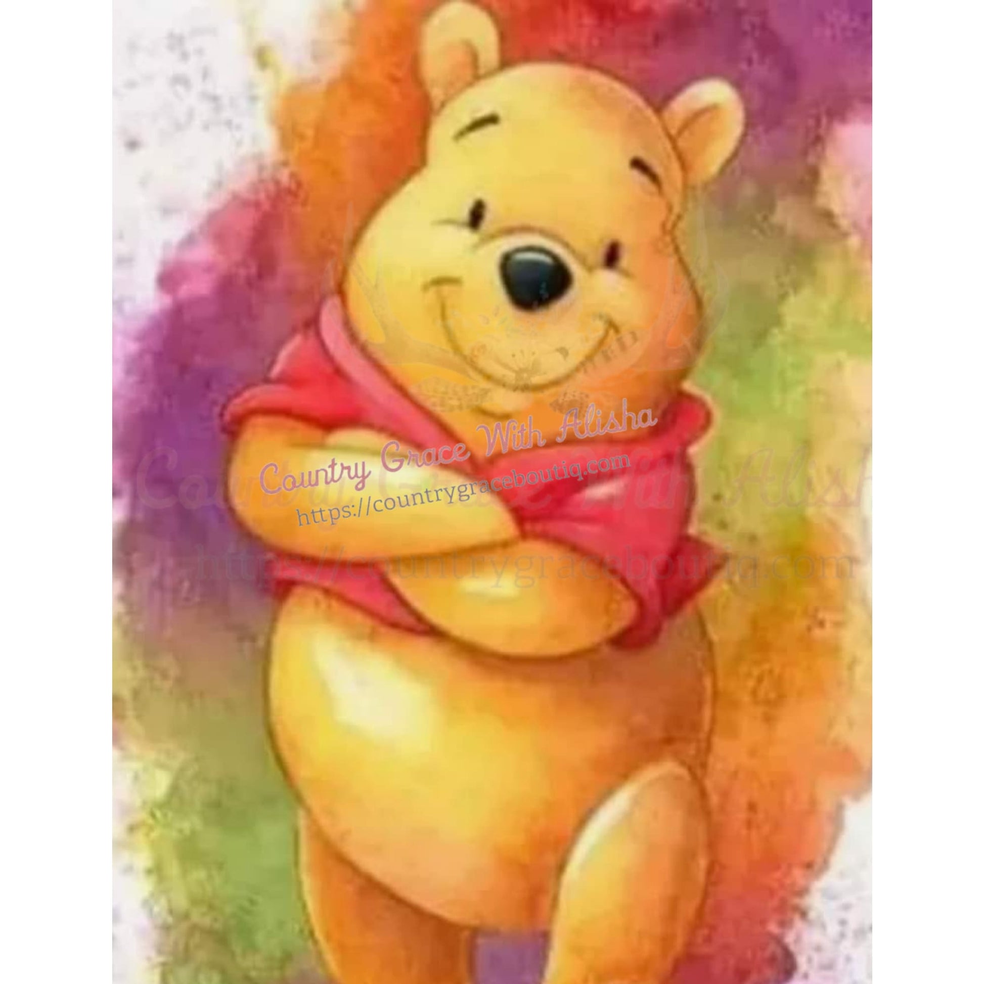 Bear Full Page Sublimation Transfer - Sub $2.50 Country