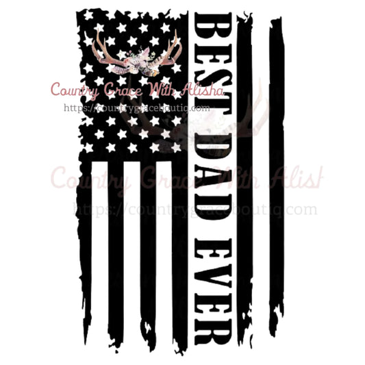 Best Dad Ever Flag Sublimation Transfer - Sub $1.50 Country