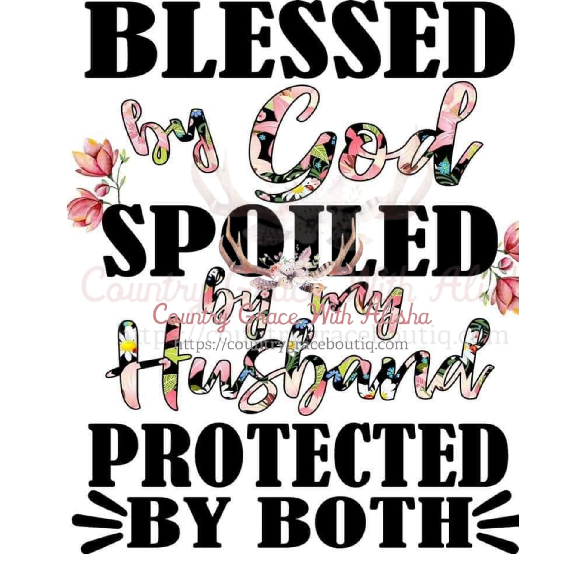 Blessed By God Sublimation Transfer - Sub $1.50 Country
