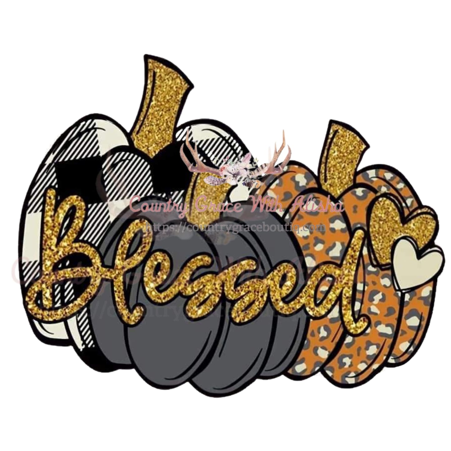 Blessed Pumpkin Sublimation Transfer - Sub $1.50 Country