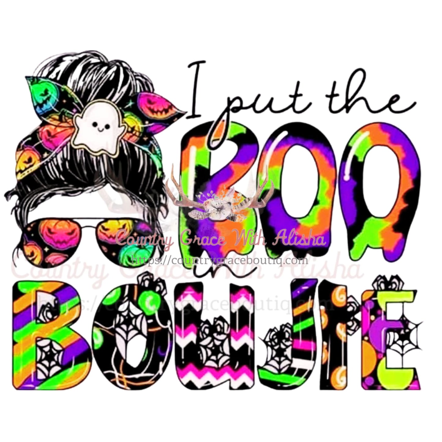 Boo Boujie Sublimation Transfer - Sub $1.50 Country Grace